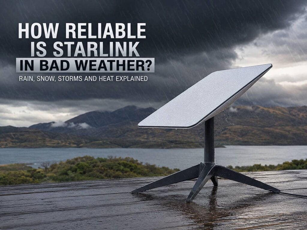 How Reliable Is Starlink in Bad Weather? Rain, Snow, Storms and Heat Explained