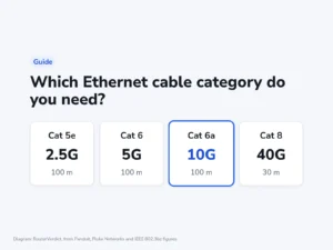 Which Ethernet cable category do you need?